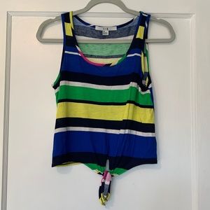 Striped Tank Top with Tie - size S